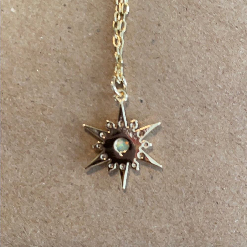 Leila, Opal Starburst Necklace - Picture 7 of 9